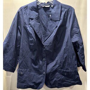 D & Co Women’s Blue Jacket NWOT Plus Size Size 20W